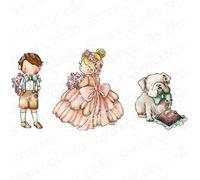 Stamping Bella, Tampon en caoutchouc TINY TOWNIE WEDDING TRIO