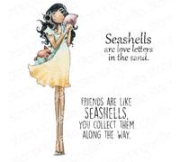 Stamping Bella, Tampon en caoutchouc Uptown Girl Sylvia and the Seashell