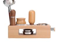 Stamping Station Pour Espresso,Système de Rangement Espresso en Bois,Tamper à Café Support Organisateur | Pour Comptoir, Salle à Manger, Boutique, Bar, Dortoir Étudiant, Cuisine, Savon