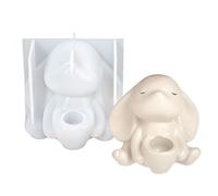 Stampo Coniglietto Pasquale- 8,3x7,5x7,3 cm Stampo Decorativo per Conigli da Colata | Modello per Coniglio | per Decorazione Primaverile Lavoretti Artistici Gesso Calcestruzzo