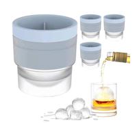 Stampo Per Sfere Di Ghiaccio- Stampo Sferico Per Ghiaccio Con Rilascio Facile | Cubetti Ghiaccioo Silicone Rotondo | Cocktail Silicone Per Whiskey Vino Cucina Halloween Casa Natale Vacanze
