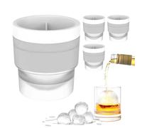 Stampo Per Sfere Di Ghiaccio- Stampo Sferico Per Ghiaccio Con Rilascio Facile | Cubetti Ghiaccioo Silicone Rotondo | Cocktail Silicone Per Whiskey Vino Cucina Halloween Casa Natale Vacanze