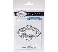 STAMPS TO DIE FOR Timbres de Mourir pour Phoebe de Jonquille Trio de Taping Tampon, Caoutchouc, Gris, 10 x 14.5 x 0.8 cm