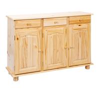 AltoBuy Stan - Buffet 3 Portes 3 Tiroirs Bois Massif