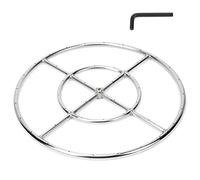 Stanbroil Brûleur rond de 61 cm pour foyer à gaz naturel et propane - Brûleur en acier inoxydable 304 pour intérieur et extérieur, BTU 296 000 max