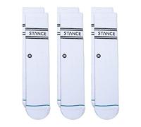 Stance Basic Crew Sock 3-Pack (Small, White)