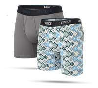 Stance BFF Lot de 2 boxers pour homme Motif multicolore, multicolore, M