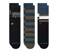 Stance Booster Lot de 3 paires de chaussettes (taille M, noir), noir, Medium