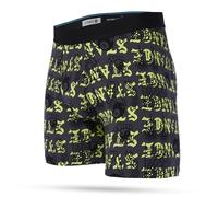 Stance Boxer en coton mélangé noir avec logo, Noir , XL