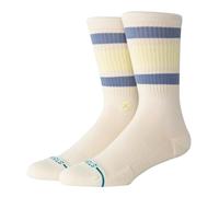 Stance Boyd Crew Chaussettes mollet rayées Blanc/bleu, Beurre, M