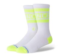 Stance Boyd Crew Socks Chaussettes de mollet avec logo rayé, jaune, M