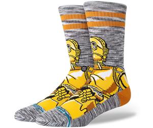 STANCE C3po Crew - Mixte - Gris / Jaune - taille 35-37- modèle 2025