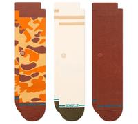Stance - Camo Crew 3 Pack - Chaussettes multifonctions - Unisex M | EU 38-42 - brown