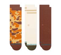 Stance - Camo Crew 3 Pack - Chaussettes multifonctions - Unisex L | EU 43-47 - brown