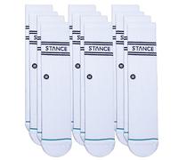 Stance Chaussettes Crew - Basiques - Packs, Blanc - Lot de 6, M