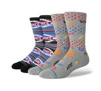 Stance Chaussettes Crew - Collection Wade - Lot de 2, Pois., L