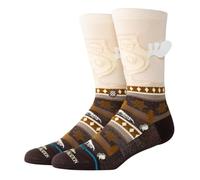 Stance Chaussettes Crew - Have some EGGNOG, marron foncé, M