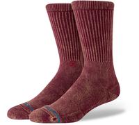 Stance Icon Dyed Crew Socks rouge L