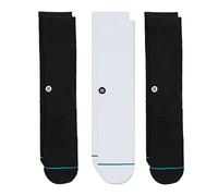Stance Chaussettes Crew - Icon - Lot de 3, Noir/blanc, M