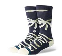 Stance Chaussettes Crew Socks - Collection DWade, Palm Twist - Bleu marine, L