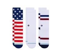 Stance Chaussettes de sport bleu foncé / rouge / blanc, Taille 42-43,5