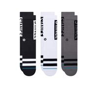 Stance Chaussettes de sport 'The OG' gris foncé / noir / blanc, Taille 38-41