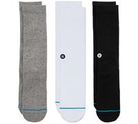 Stance Crew Icon Lot de 3 paires de chaussettes, multicolore, X-Large
