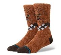 Stance Chewie Crew Socks Chewbacca Star Wars Chaussettes confortables pour mollet Marron, marron, L