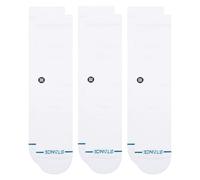 Stance Crew Icon Lot de 3 paires de chaussettes (Taille XL, blanc), blanc, X-Large