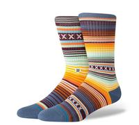 Stance Curren Crew Chaussettes à rayures Bleu mer, bleu mer, L