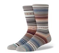Stance Curren Crew Socks Chaussettes de mollet à rayures multiples, multicolore, M