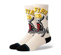 Stance Feu De L'Enfer Chaussettes Crew - Vintage Blanc
