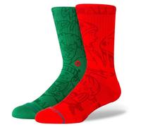 Stance Home Alone Paire de chaussettes rembourrées Rouge/vert, multicolore, L