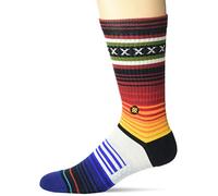 Stance Chaussettes Curren St Crew à motifs, rouge, 43-46 Homme