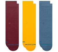 Stance - Icon 3 Pack - Chaussettes multifonctions - Unisex S | EU 35-37 - wine