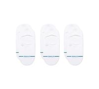 Stance Icon Classic Lot de 3 paires de chaussettes antidérapantes en coton mélangé léger Soutien de la voûte plantaire, blanc, Medium