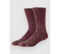 Stance Icon Dyed Crew Socks rouge L