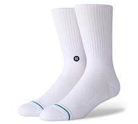 Stance Icon Homme Chaussettes, White/Black, FR : L (Taille Fabricant : L)