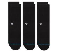 Stance Icon Lot de 3 paires de chaussettes Gris chiné, noir, X-Large