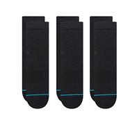 Stance Icon Lot de 3 paires de chaussettes pour femme Noir, noir, Medium