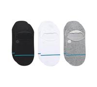 Stance Icon No Show Lot de 3 paires de chaussettes, multicolore, Large