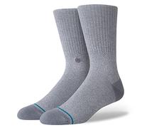 Stance Icon Socks - Grey Heather-Medium