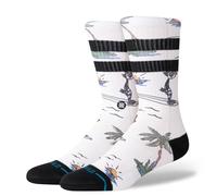 Stance Chaussettes Kool Katz Surf Crew Toile Bleu Ciel Large