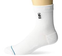 Stance Logoman St Qtr Chaussettes pour homme, blanc, Taille M (38-42)