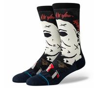 Stance Michael Myers Crew Chaussettes Halloween Film Horreur Movie Marine Veau, bleu marine, M
