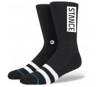 Stance Crew Sock OG Chaussettes, Black, Small Homme