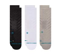 Stance - Pack de 3 paires de chaussettes de trail/running - Run Light Crew 3 Pack Multi en Coton - Taille 38-42 - Gris Gris 38-42