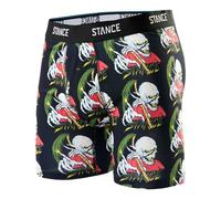 Stance Palm Slayer Boxer Boxer Noir à motifs Poly Sous-vêtements Shorts, Multicolore, L