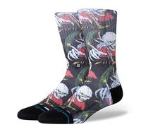 Stance Palm Slayer Crew Chaussettes noires à motifs mollets, Noir , L