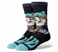 Stance Taz Crew Chaussettes Tasmanian Devil Looney Tunes Motif Veau Noir, Noir , M